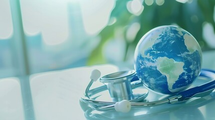Poster - Medical hub Healthcare business Health tourism and international medical travel insurance Medical business cooperation Healthcare and medicine on global network : Generative AI