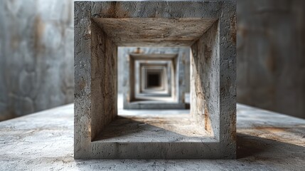 Wall Mural - a square shaped object sitting on top of a table