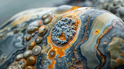 Aufkleber - Ocean jasper from Indonesiajasper stone from Indonesia which at first glance is similar to ocean jasper from Madagascar : Generative AI