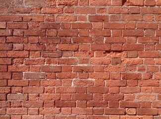 vintage red brick wall texture background