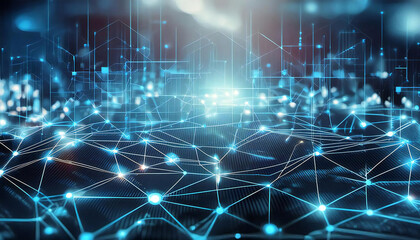 Fototapete - AI. Artificial Intelligence. Computer Graphics.