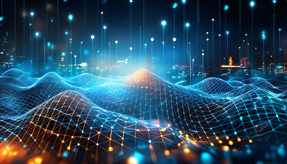 Fototapete - AI。人工知能。コンピューターグラフィックス。AI. Artificial Intelligence. Computer Graphics.