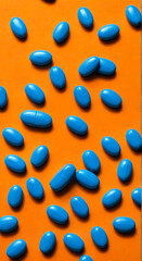 Wall Mural - pills on white background