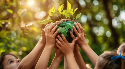 Rappresentazione della giornata mondiale dell'educazione ambientale