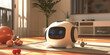 © Lila Patel - Personal Fitness Trainer: How Home Robots Assist with Exercise and Fitness Goals - Visualize a scene where a home robot guides occupants through exercise routines, tracks fitness progress