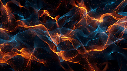 Aufkleber - flames of fire on a black background