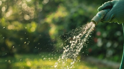 Wall Mural - Watering the Lawn