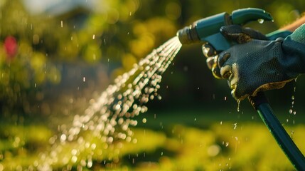 Wall Mural - Watering the Garden