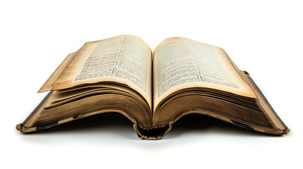 Poster - open book isolated on white background