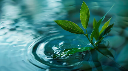Aufkleber - plant and water