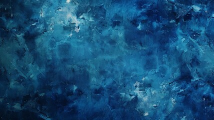 Poster - Abstract blue watercolor painted background