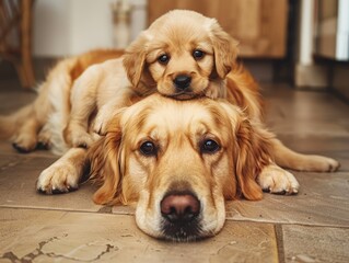 Poster - golden retriever puppy