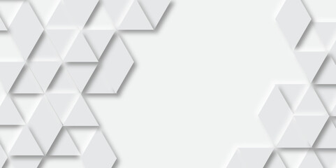 Poster - Abstract grey template geometric triangle shape vector background with Neomorphs style. Architectural composition abstract. Polygon triangle paper grey background light and shadow Modern Design.
