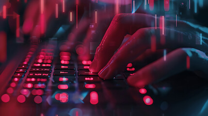 Aufkleber - user typing login and password, cyber security concept, data protection and secured internet access, cybersecurity