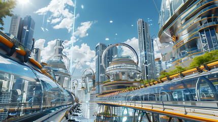 Poster - modern city