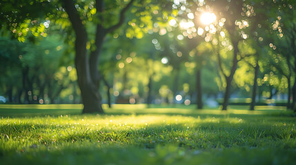 Aufkleber - blur natural and light background in the park 