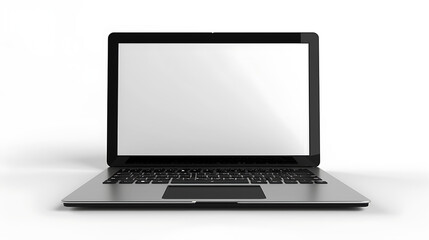 Aufkleber - Laptop template isolated on white.  Template, mockup.