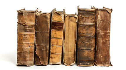 Poster - Four books isolated on the white background