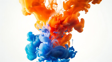 Leinwandbilder - Ink drop in water background