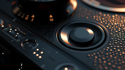 Aufkleber - Digital camera close-up