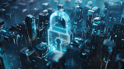Aufkleber - Cyber security concept.