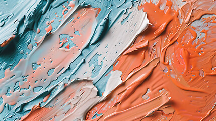 Poster - Creamy Glazing Acryl Brush Strokes 69
