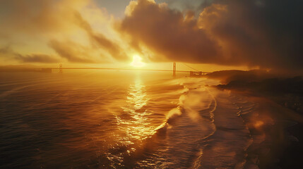Fototapete - Golden Gate, San Francisco, California, USA.