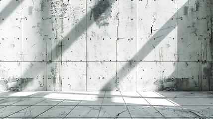 Aufkleber - Empty white concrete wall texture