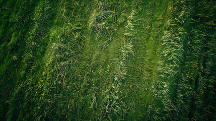 Poster - Aerial. Green grass texture background. Top view from drone.