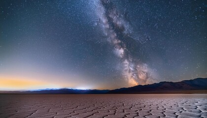 Wall Mural - badwater basin under the milky way galaxy