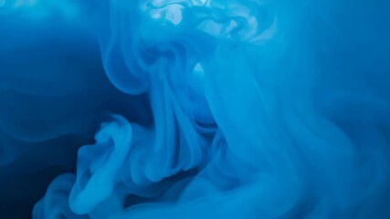 Poster - Captivating Swirls of Blue: Abstract Art Exploration in Fluid Motion. Generative AI