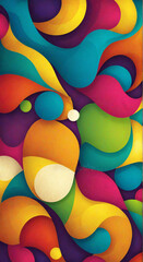 Poster - background of balloons