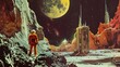 © Kashem - Superb 1970s pulp science fiction book cover art