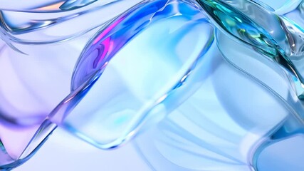 Poster - Elegant Blue Glassware Illuminated by Soft Light in a Serene Setting. Generative AI