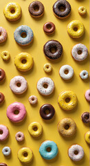 Wall Mural - close up of a donut