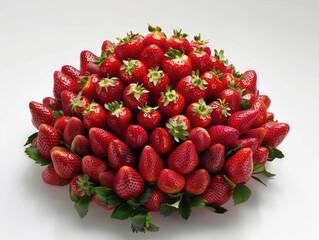 Poster - strawberries on a plate