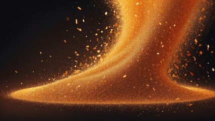 orange glitter dust abstract background copy space backdrop art