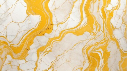 Wall Mural - yellow marble veins abstract background copy space backdrop art