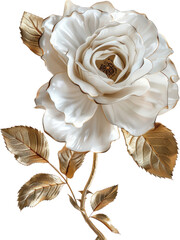 Wall Mural - Gold-plated rose