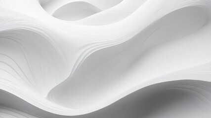 Wall Mural - white wave pattern abstract background copy space backdrop art