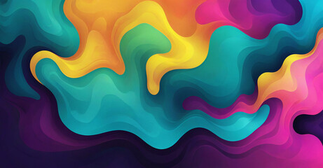 Sticker - colorful background