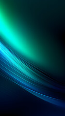 Wall Mural - Digital technology green blue geometric curve abstract poster background