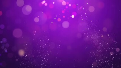 Poster - Enchanting Purple Sparkles Dance in Twilight Ambiance. Generative AI