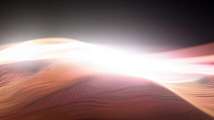 Poster - Mesmerizing Flow of Light Waves in a Darkened Studio at Twilight. Generative AI