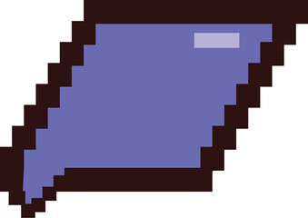 Poster - Pixel art cursor pointing up and to the right on a white background