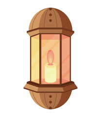 Canvas Print - arabic candle lantern decoration