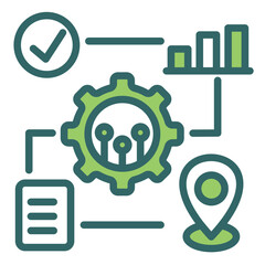 Wall Mural - Technology Roadmap Icon