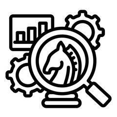 Wall Mural - R&D Strategy Icon