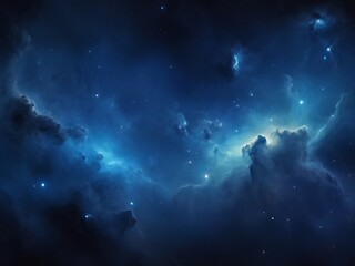 dark blue space galaxy cosmos with nebula background