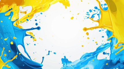 Poster - Abstract Colorful Paint Splash